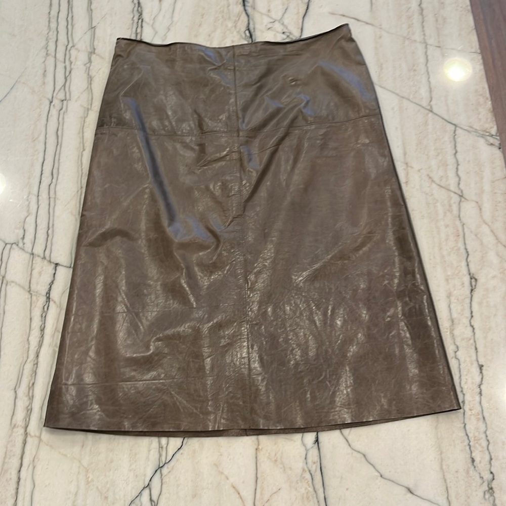 Buttery Banana Republic LEATHER Skirt